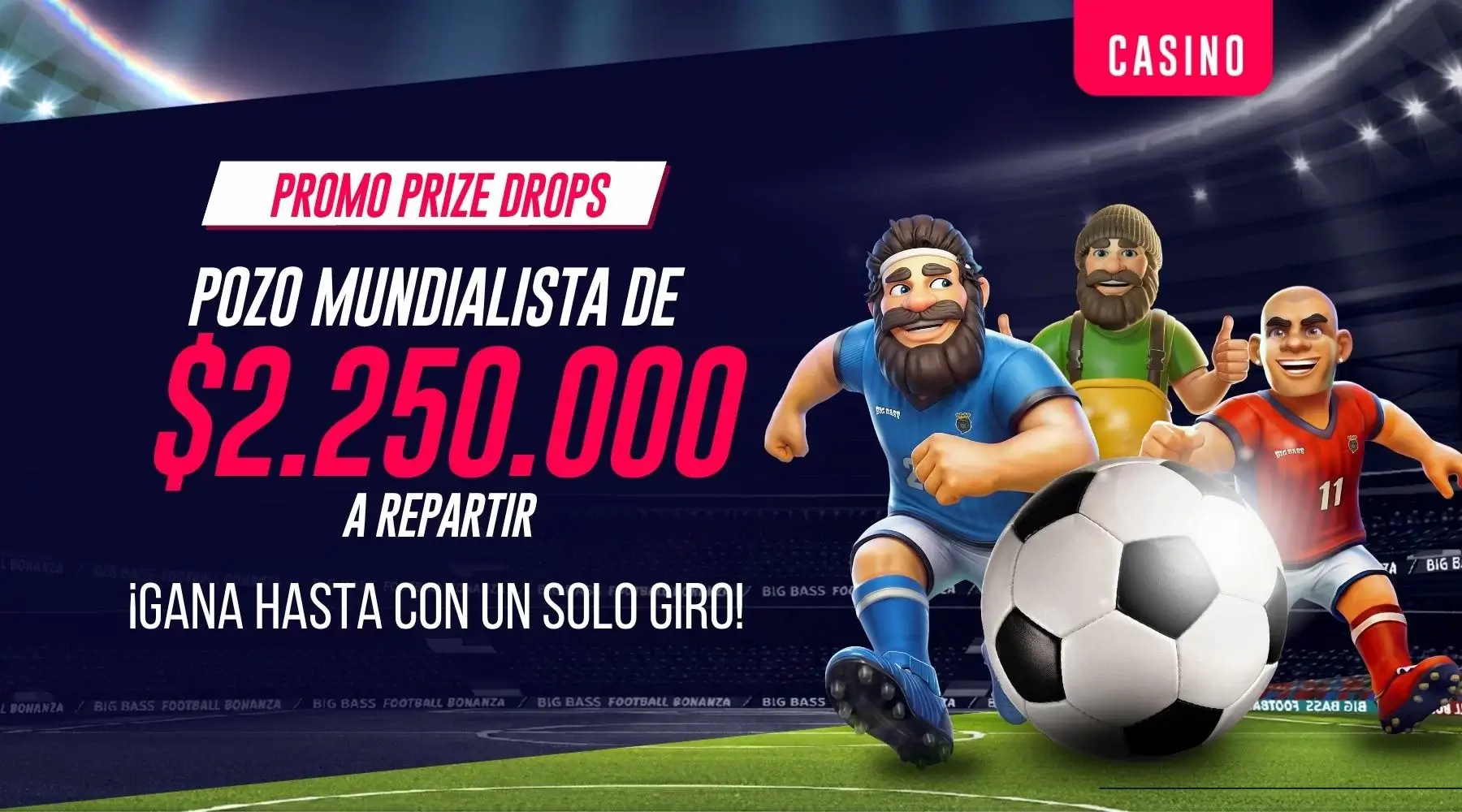 Cinco ruletas premiadas por día